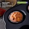 Royalford Black 6 Cup Jumbo Muffin Pan, Rf7043, Aluminum
