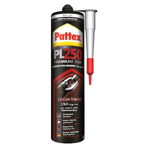 Pattex PL250 Premium-Fix Construction Adhesive White 440g