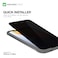 Amazing Thing Privacy Supreme Glass Full cover for iPhone 12 Mini Screen Protector (5.4 inch) Tempered Glass with Dust Filter and Easy Install Tray - [PRIVACY 2.75D]