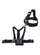 Ozone - Elastic Chest Harness Belt Strap And Head Strap Mount Black