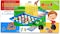 Party Time 6in1 Board Games Ludo Snakes and Ladders Checkers Backgammon Chess and Line-Up4 Game Set Box, Folding Board Gift for Kids and Adults