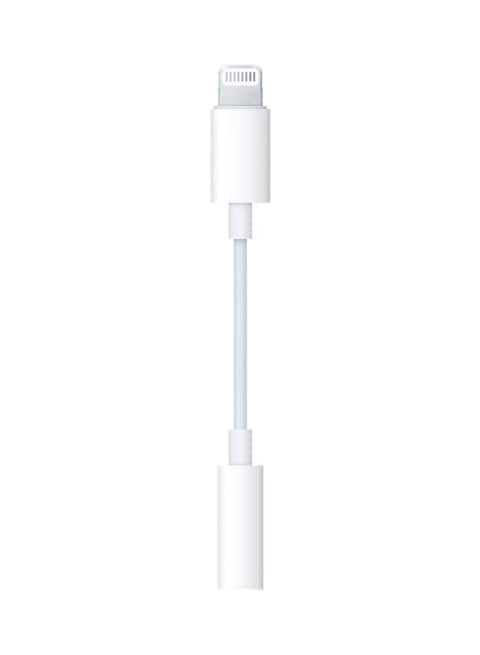 Lightning To 3.5mm Female AUX Audio Adapter For iPhone 7 White