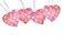 Heart-Shaped LED String Lights Light Pink 2M