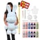 XXL BUNNY MONEY SAVER BEARBRICK ACRYLIC FLOW POUR PAINT DIY SET (22 inch - 53 cm) COLORS: White, Light-Pink, Light-Blue, Dark-Purple, Black, Mint-Green