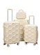 Morano Hard-Side Luggage Trolley Travel Set Of 4 Pcs Beige
