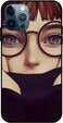 Theodor - Apple iPhone 12 Pro Max Case Cute Glasses Girl Flexible Silicone Cover