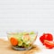 Royalford Glass Mixing Bowl RF11233, 2.7L Transparent Mixing And Serving Bowl Suitable For Snacks, Salads, Noodles, Multicolor