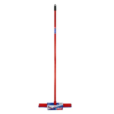 Vileda Wipe And Dry Floor Wiper With Stick Red 42cm