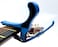 Mike Music Quick-Change Capo for 6-string acoustic guitars (Guitar Capo B5, blue)
