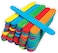 Markq Colored Popsicle Sticks 4.5 Inches Wooden Craft Sticks For Ice Cream, Lollipop, Waxing, Resin Stirring, Kids Art Supplies (60 Pieces)