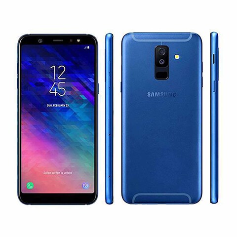 Samsung Galaxy A6 Dual SIM, 64 GB, 4 GB RAM, 4G LTE &ndash; Blue