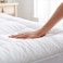 Vital Down-Alternative Mattress Topper Pad - Fiber White Soft Fluffy (Queen Size - W150 X L200 Cm)
