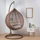 Yulan Comfortable Hanging Chair Outdoor Patio Swing Hanging (Random Cushion) YL021-393 (Brown)