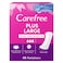 Carefree Cotton Aloe Vera Plus Large Panty Liners White, 48 Liners