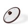 Fissman Lid Arcades 24 cm With Dark Brown Marble Silicone Rim (Glass)