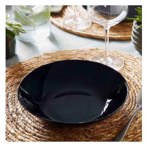 Luminarc Zelie Glass Soup Plate 20Cm Black