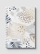 Lowha Spiral Notebook With 60 Sheets And Hard Paper Covers With Abstract Floral Design, For Jotting Notes And Reminders, For Work, University, School