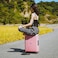 Eminent Vertica Hard Case Travel Bag Large Luggage Trolley Polypropylene Lightweight Suitcase 4 Quiet Double Spinner Wheels With Tsa Lock B0006 Pink