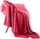 Comfy King Size Sheep Fur Blanket-Pink
