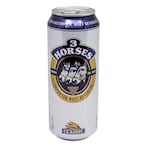 Buy 3 Horses Non Alcoholic Malt Beer 500ml in Kuwait