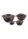 UTC 4-Piece Premium Insulated Casserole Set Black/Red 3 Liters
