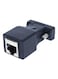 Generic VGA Male To Rj45 Extender Adapter, Black