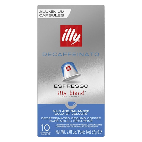 Illy Decaffeinato Espresso Aluminium Coffee 10 Capsules