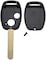 Rubik 2 Button Remote Cover Uncut Key FOB Shell Case For Honda Accord Civic Jazz Fit City Odyssey CRV Pilot Replacement Key
