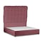 In House Al Shahba Velvet Bed Frame - Single - 200x120 cm - Dark Pink