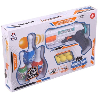 Shooting Gun with Bowling Pins Toy