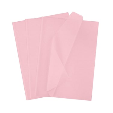 Light Pink Gift Wrapping Tissue Paper Sheets for DIY Crafts, Gift Bags, Holidays, Birthdays, 50 x 75 cm (50 Sheets)