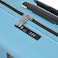 Eminent Hard Case Cabin Travel Bag Luggage Trolley Polypropylene Lightweight Suitcase 4 Quiet Double Spinner Wheels With Tsa Lock B0011 Light Blue