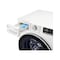 LG 10.5 Kg/7 Kg Washer Dryer, Front Load, White, F4V5RGP0W, Direct Drive Motor 1400 RPM, 14 Programmers