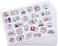 Bright Creations Travel Stickers, Decorative Stamps, Sealing Stickers In 4 Designs, 810 Count White Vinyl Pvc