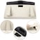 Car Tissue Holder Organizer with Accessories Glasses Holder Card Registration Holder Hanging Sun Visor (Beige)
