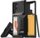 VRS Design Damda Glide Hybrid for Samsung Galaxy S24 ULTRA case cover wallet [Semi Automatic] slider Credit card holder Slot [3-4 cards] &amp; Kickstand - Black Groove