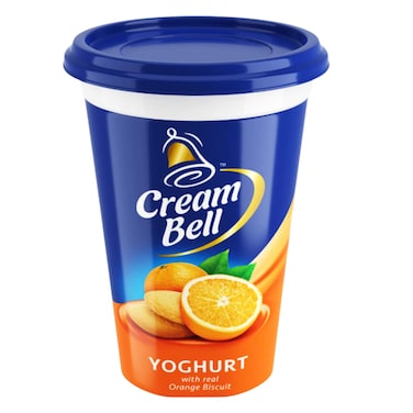 Cream Bell Real Orange Biscuit Fruit Yoghurt 450g