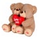 Cuddles Twin Teddy Bear Multicolour 20cm