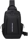 Multipurpose Shoulder Backpack Adjustable Left or Right for Travel Hiking Cycling Black Color Model-905-Black.