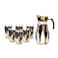 Set of 6-Piece Glass 8 oz and 1 Jug