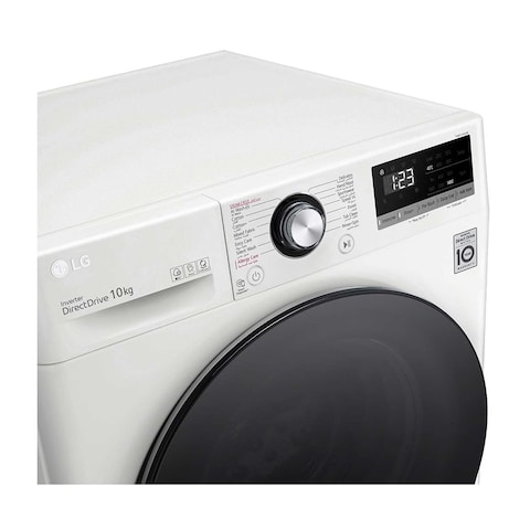 Lg F4Y3RYGYWV Front Loading Washing Machine with AI DD technology - 10 Kg - White