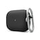 Elago Airpods Case, Liquid Silicone Hang Cover, Front Led Visible,Shock-Absorbing Protective Case - Black
