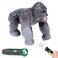 FITTO Electric Silver Back Gorilla Toy - Lifelike Remote- Controlled Gorilla for Children