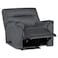 In House Velvet Rocking Recliner Chair - Grey - AB01