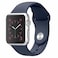 FOCUS - Apple Watch Band 38mm 40mm Soft Silicone Strap Deep Blue