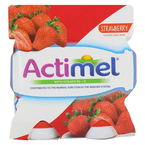 Actimel Strawberry Dairy Drink Yoghurt 93ml