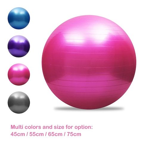 Esonmus-Anti-burst Yoga Ball Thickened Stability Balance Ball Pilates Barre Physical Fitness Exercise Ball 45CM / 55CM / 65CM / 75CM Gift Air Pump