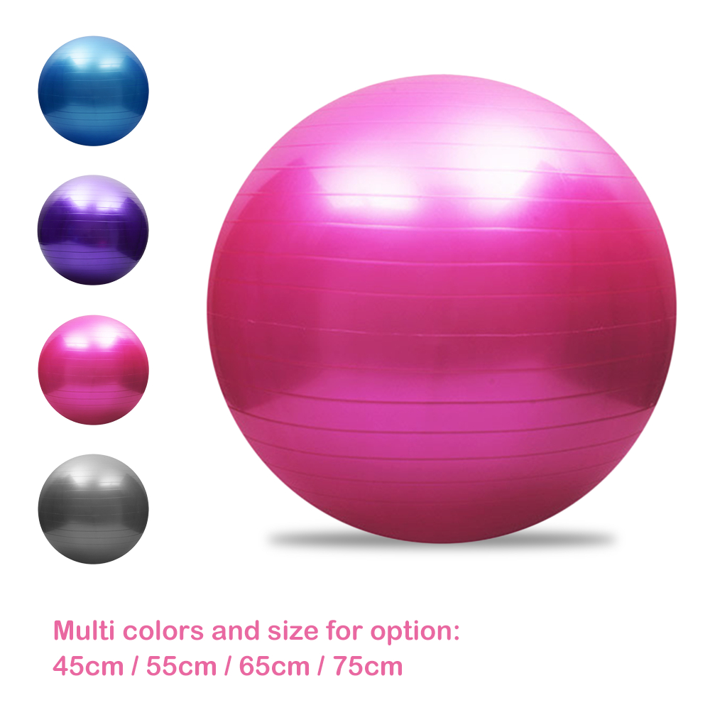 Esonmus-Anti-burst Yoga Ball Thickened Stability Balance Ball Pilates Barre Physical Fitness Exercise Ball 45CM / 55CM / 65CM / 75CM Gift Air Pump