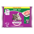 Buy Whiskas Wet Cat Food Tuna 80g Pack of 4 in UAE