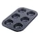 Non Stick Muffin Baking Tray 6 cup cake ovenware craft pan bun tin mould metal